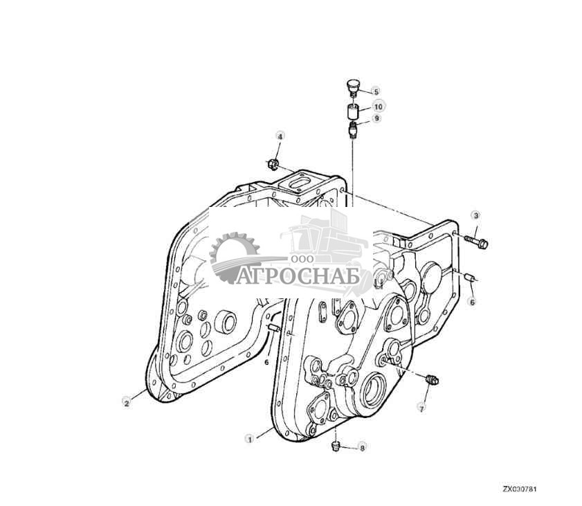 HOUSING, LENGTH OF CUT TRANSMISSION (4-GEAR LOC TRANSMISSION) 